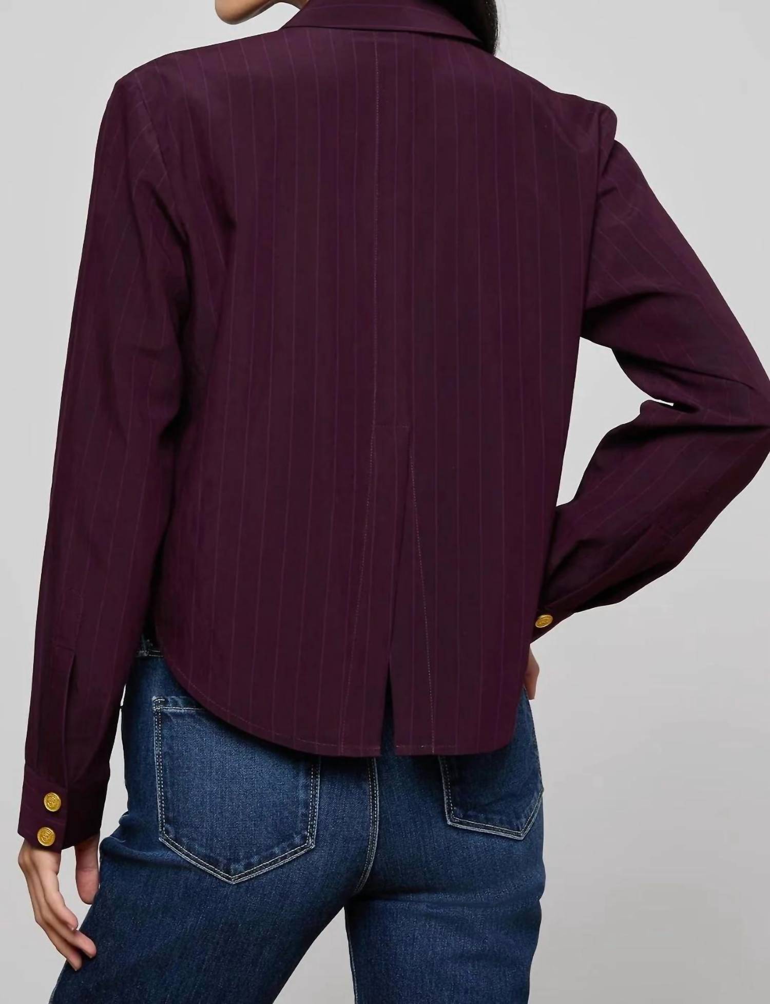 L'Agence - Cosette Pinstriped Shirt