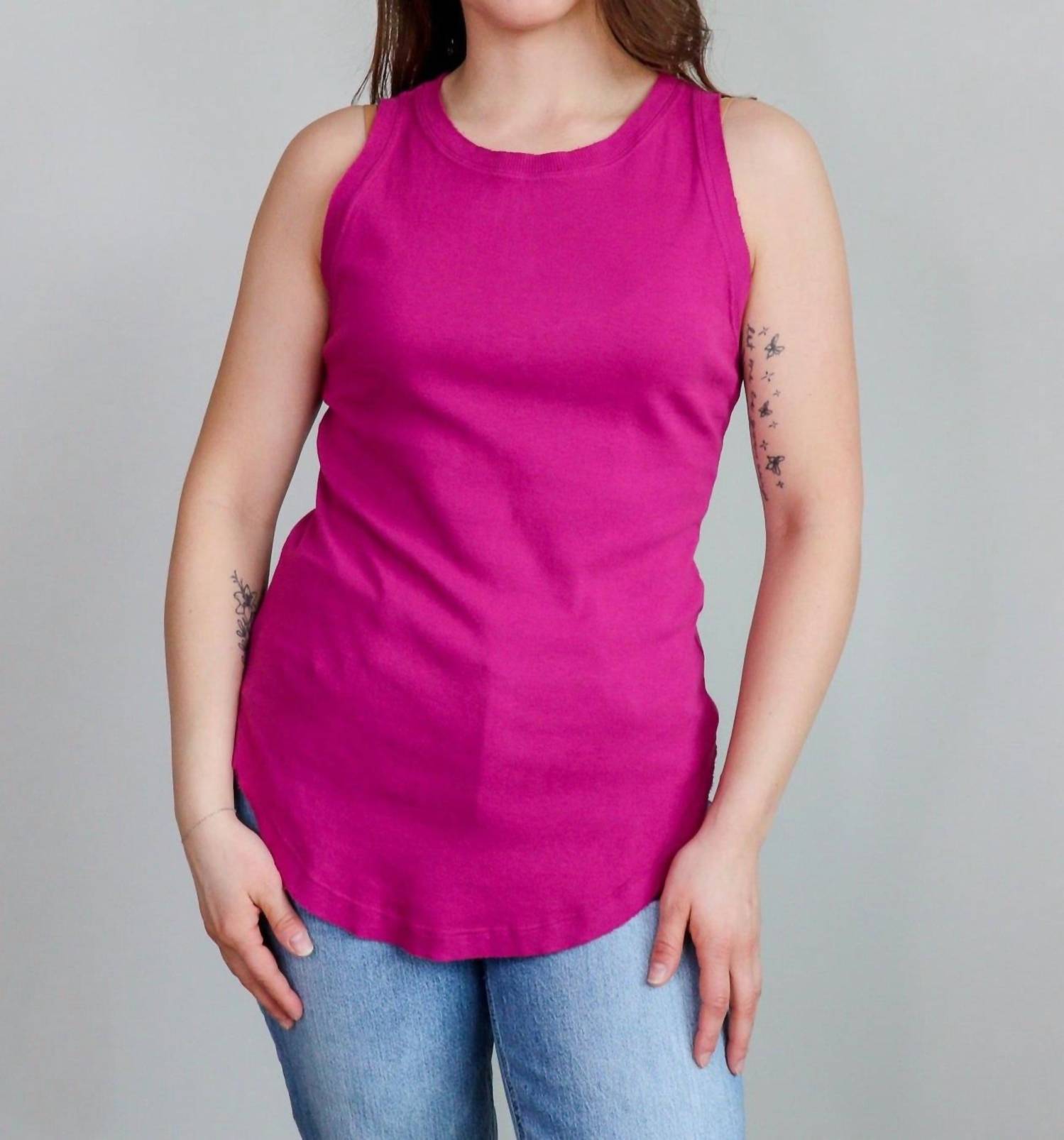 Michael Stars - Lindsay Raw Hem Tank Top
