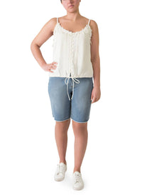 Dex - Raw Hem Bermuda Shorts