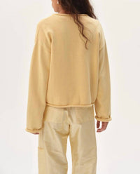 Donni. - Cotton Knit Roll Cardigan