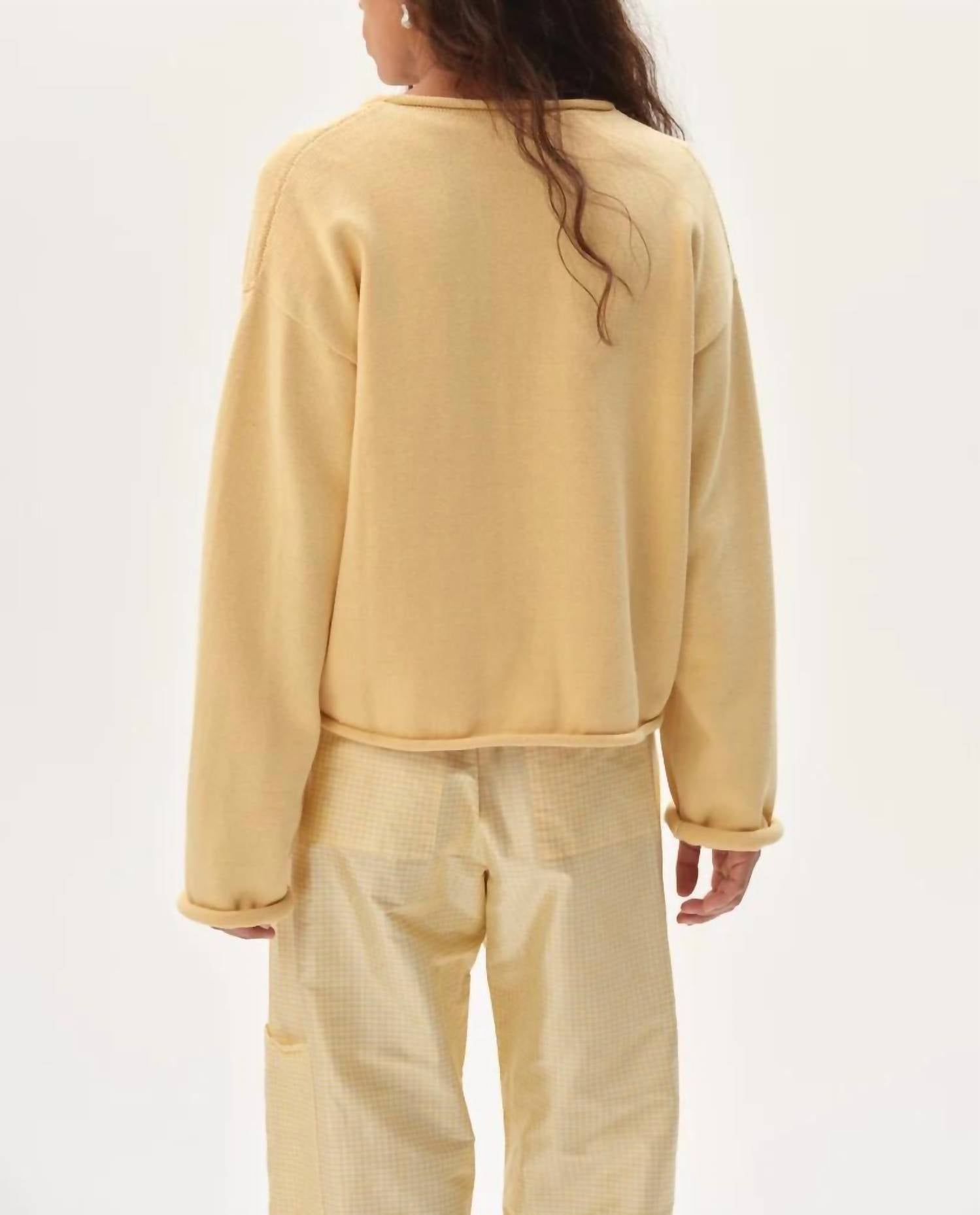 Donni. - Cotton Knit Roll Cardigan