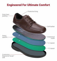 Orthofeet - Men's Gramercy Orthopedic Oxford Walking Shoe