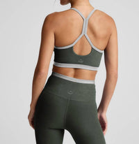 BEYOND YOGA Spacedye Outlines Strappy Bra in dusty forest heather - women's intimate - view 4