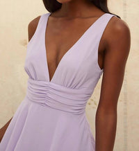 Lulus Celebration Time Sleeveless Tiered Midi Dress in lavender - women's dress - view 4