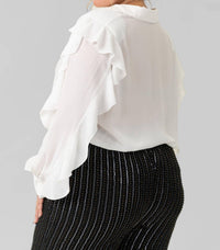 Mat Fashion - Ruffled Sleeve Top