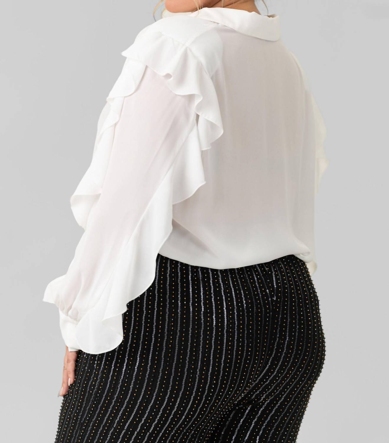 Mat Fashion - Ruffled Sleeve Top