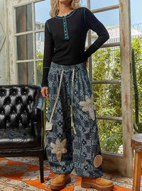 Pol - Round Neck Solid Cut And Sew Knit Top