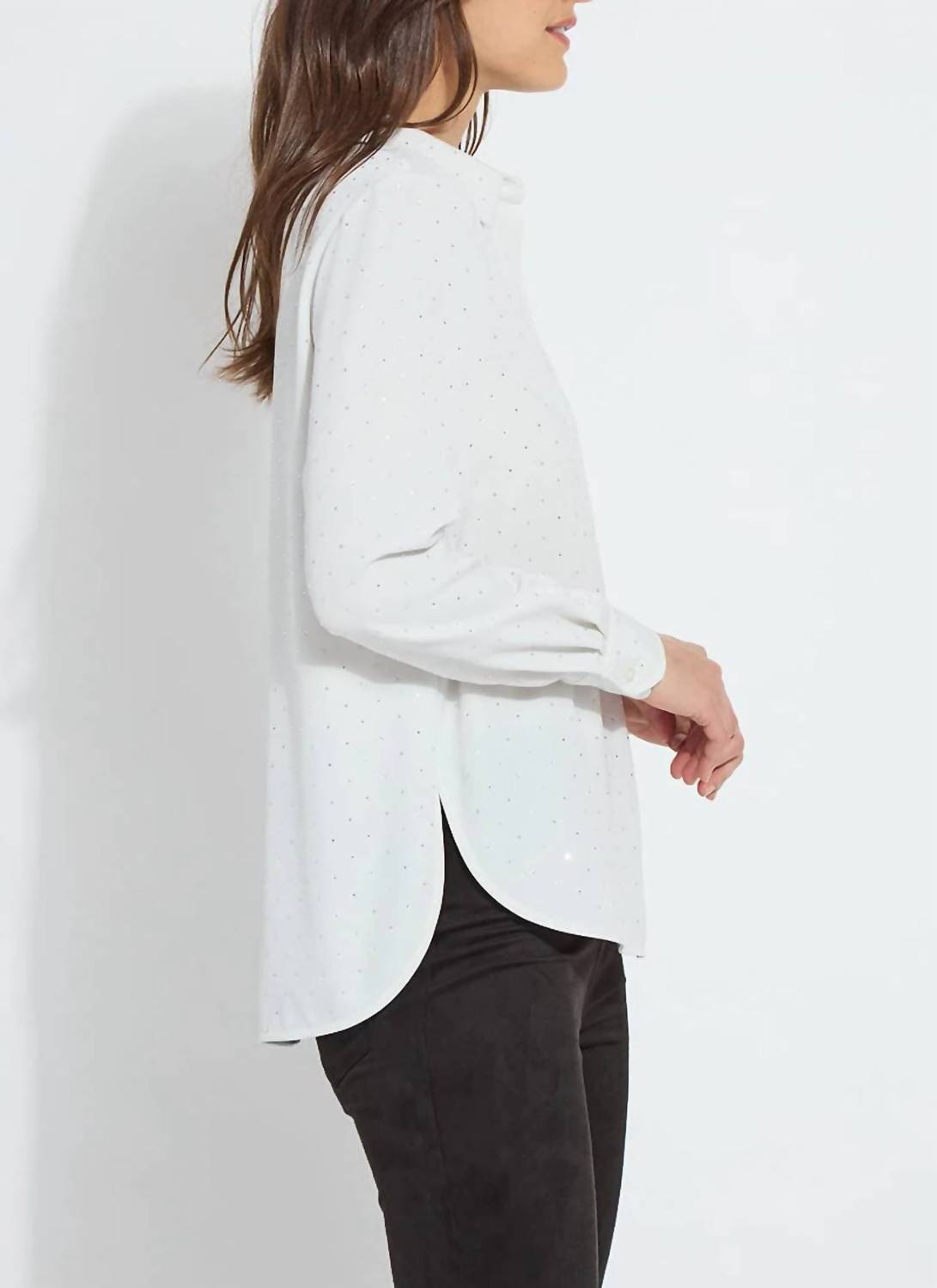 Lysse - Crystal Embellished Parker Button Down Shirt