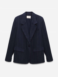 DOROTHEE SCHUMACHER Pinstripe Tailored Blazer in blue - women's jacket - alternate view