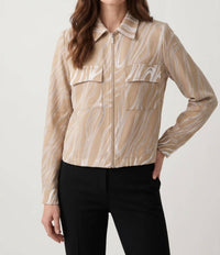 Joseph Ribkoff - Marble Zip Front Jacket