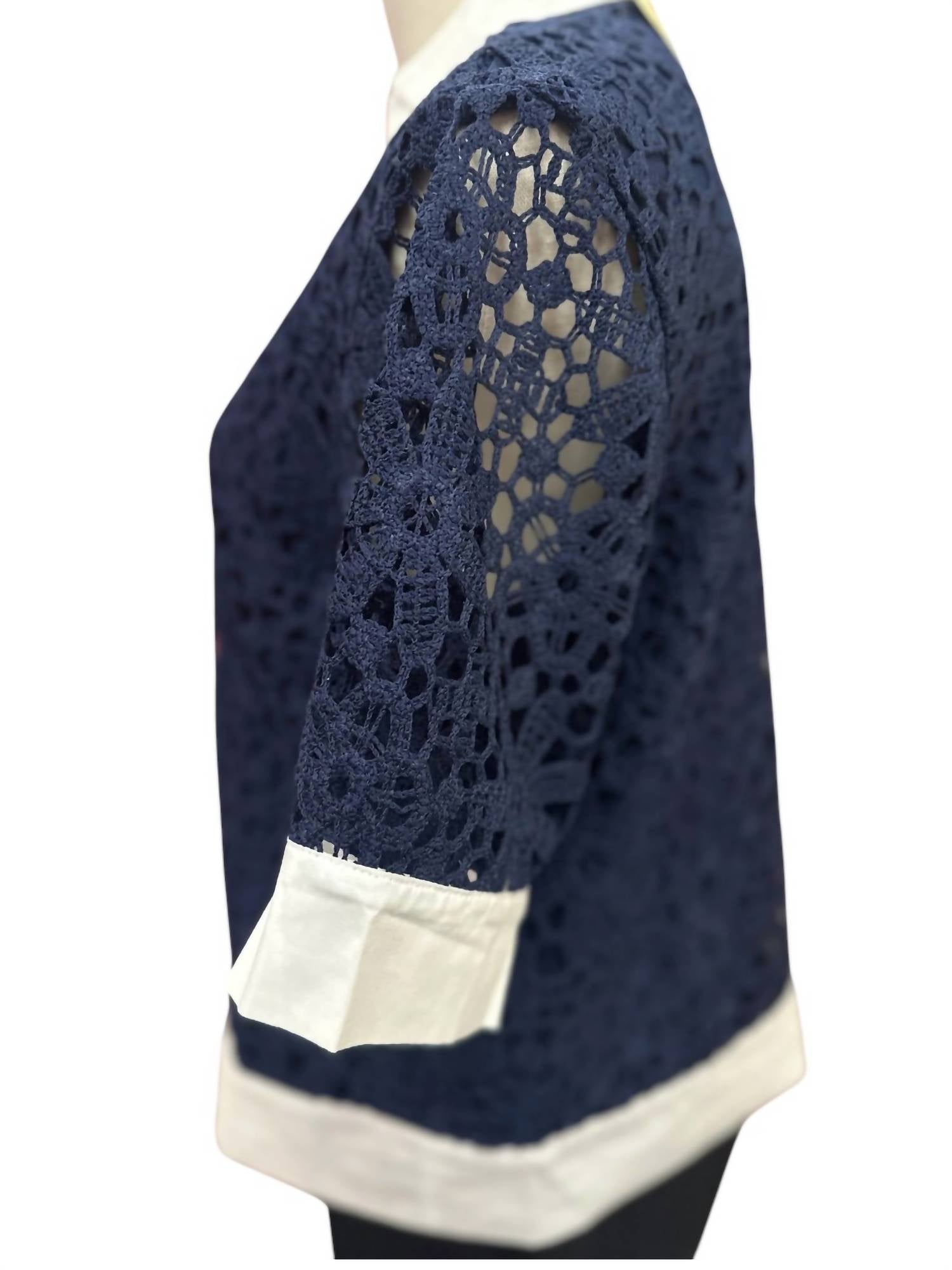 Jodifl Women's Love Again Cardigan Top in blue - women's cardigan - alternate view