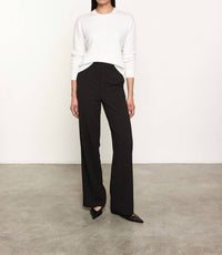 Enza Costa - POWDER CASHMERE CABLE KNITTED CREW SWEATER
