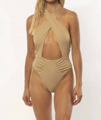 Amuse Society - STRIPE BEACH BLISS ONE PIECE
