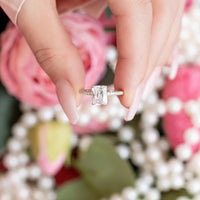 Starlette Women's Hazel Engagement Ring in silver - women's jewelry - view 4