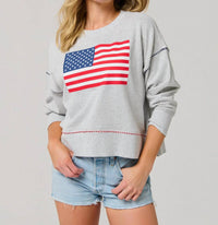 Shiraleah - American Flag Sweatshirt