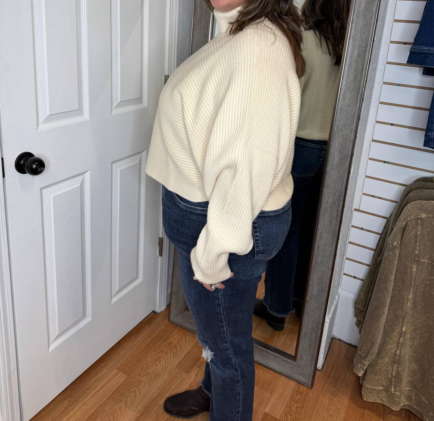 Skies Are Blue - Darlene Turtleneck Dolman Sweater