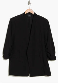 T Tahari - Women's Relaxed Fit Open Front Blazer