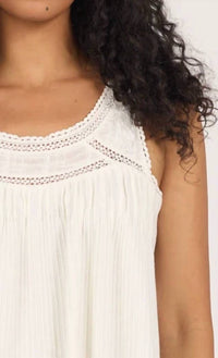 Dear John Denim - Sleeveless Lace Detail Top