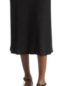 Vince - Rib Longsleeve High Crew Neck Dress