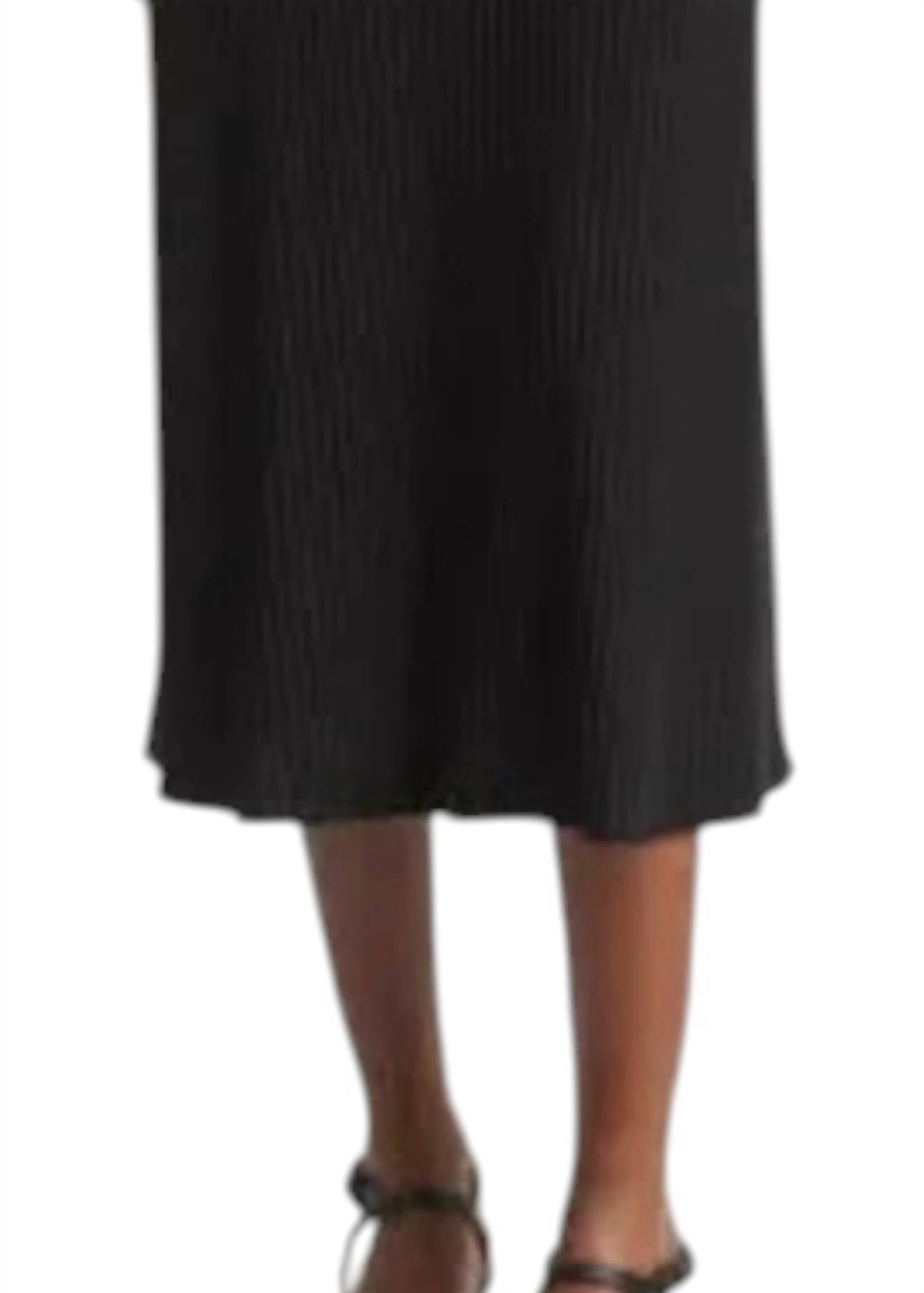 Vince - Rib Longsleeve High Crew Neck Dress