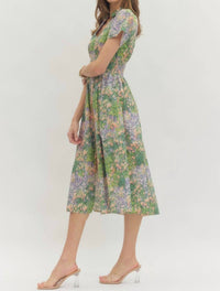 Entro - Impressionist Midi Dress