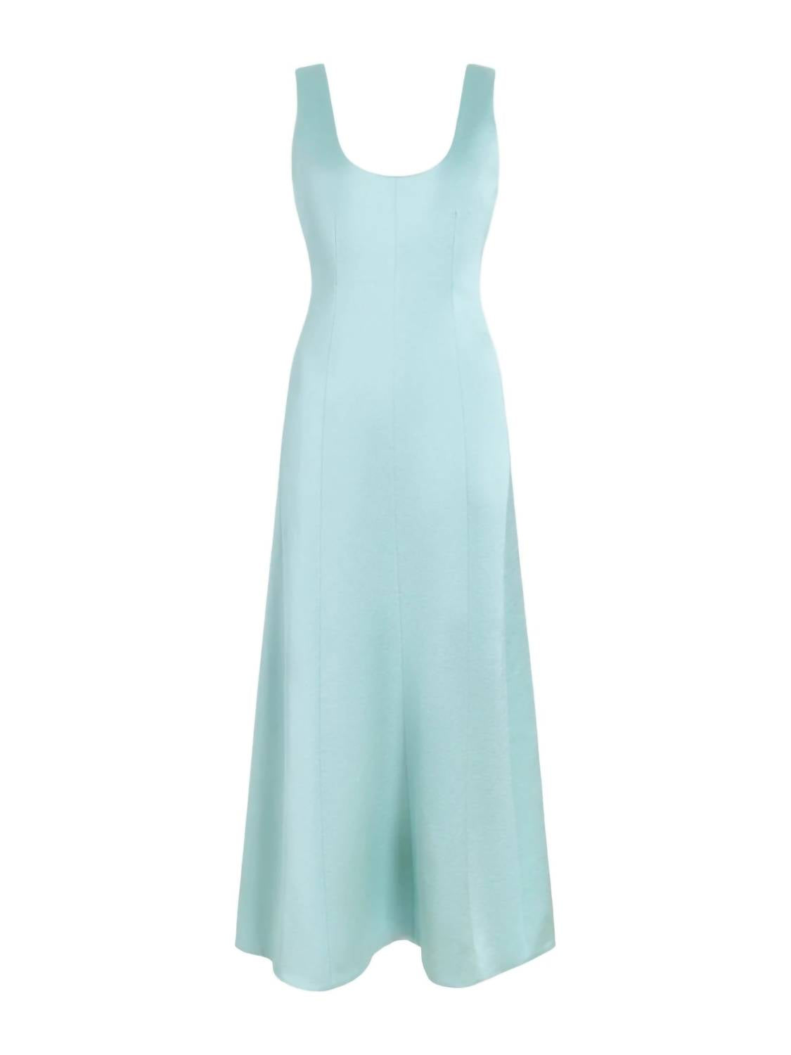 Proenza Schouler White Label Isabelle Sleeveless Midi Dress in sea glass - women's dress - view 4
