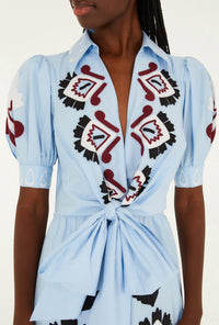 Farm Rio - Artisanal Bow Maxi Dress