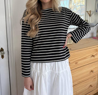 Miou Muse - Aelin Striped Long Sleeve Top