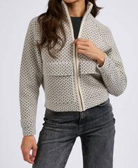 Bucketlist - Patterned Zip-up Jacket