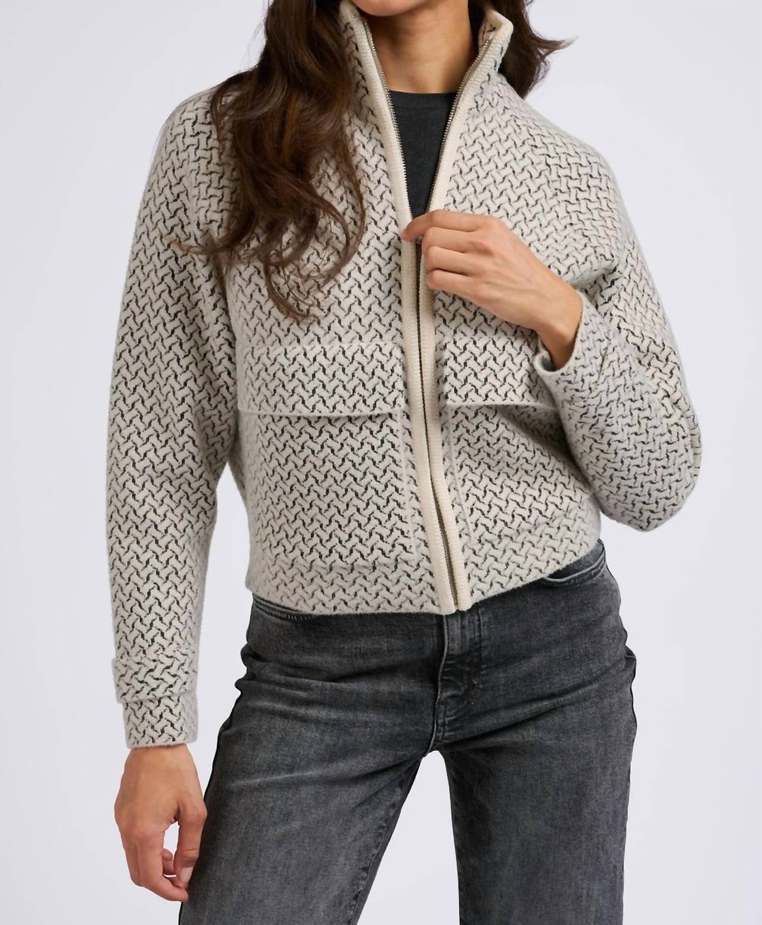 Bucketlist - Patterned Zip-up Jacket
