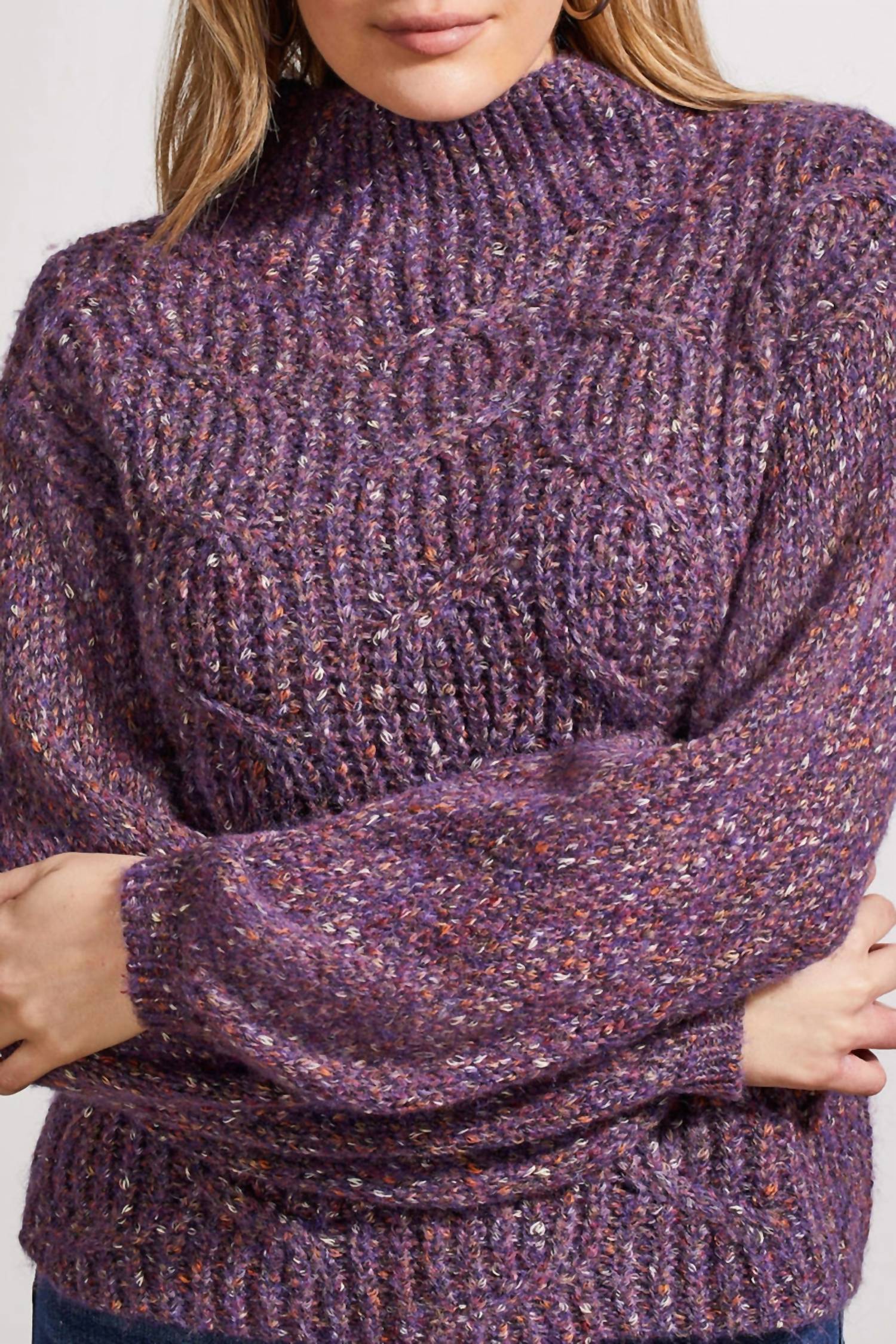 Tribal - Funnel Neck Oversize Sweater