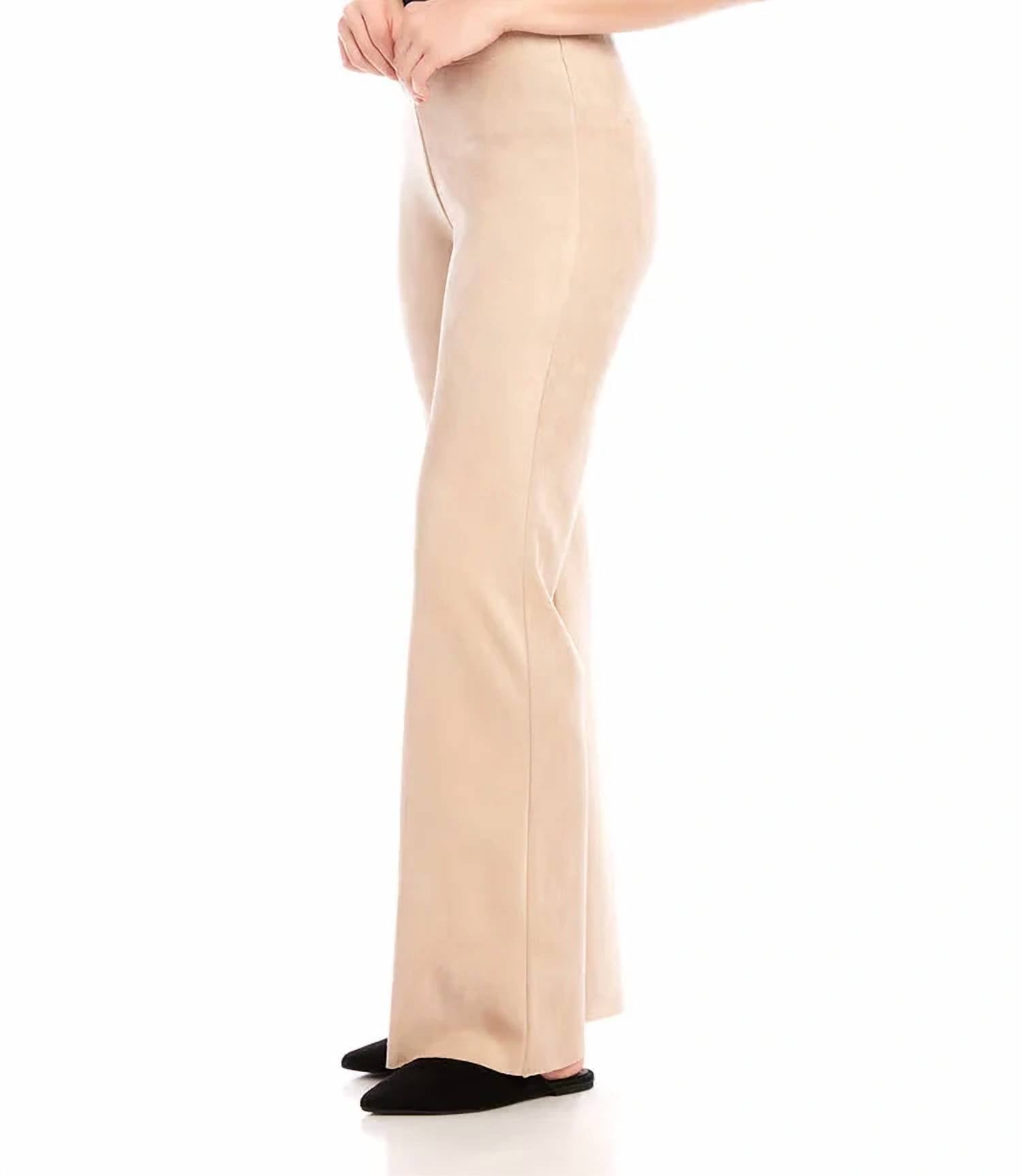 Karen Kane - Alina Faux Suede Boot Cut Pants