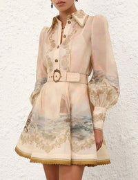 Zimmermann - Rebellion Marine Mini Dress