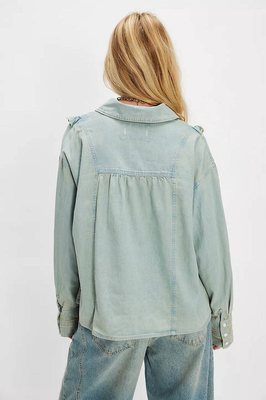 Free People - Tattered Ruffle Top - Plus