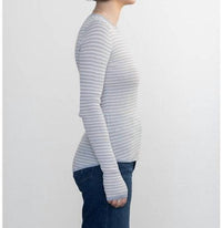 Margaret O'Leary - Shirtail Waffle Crew Top