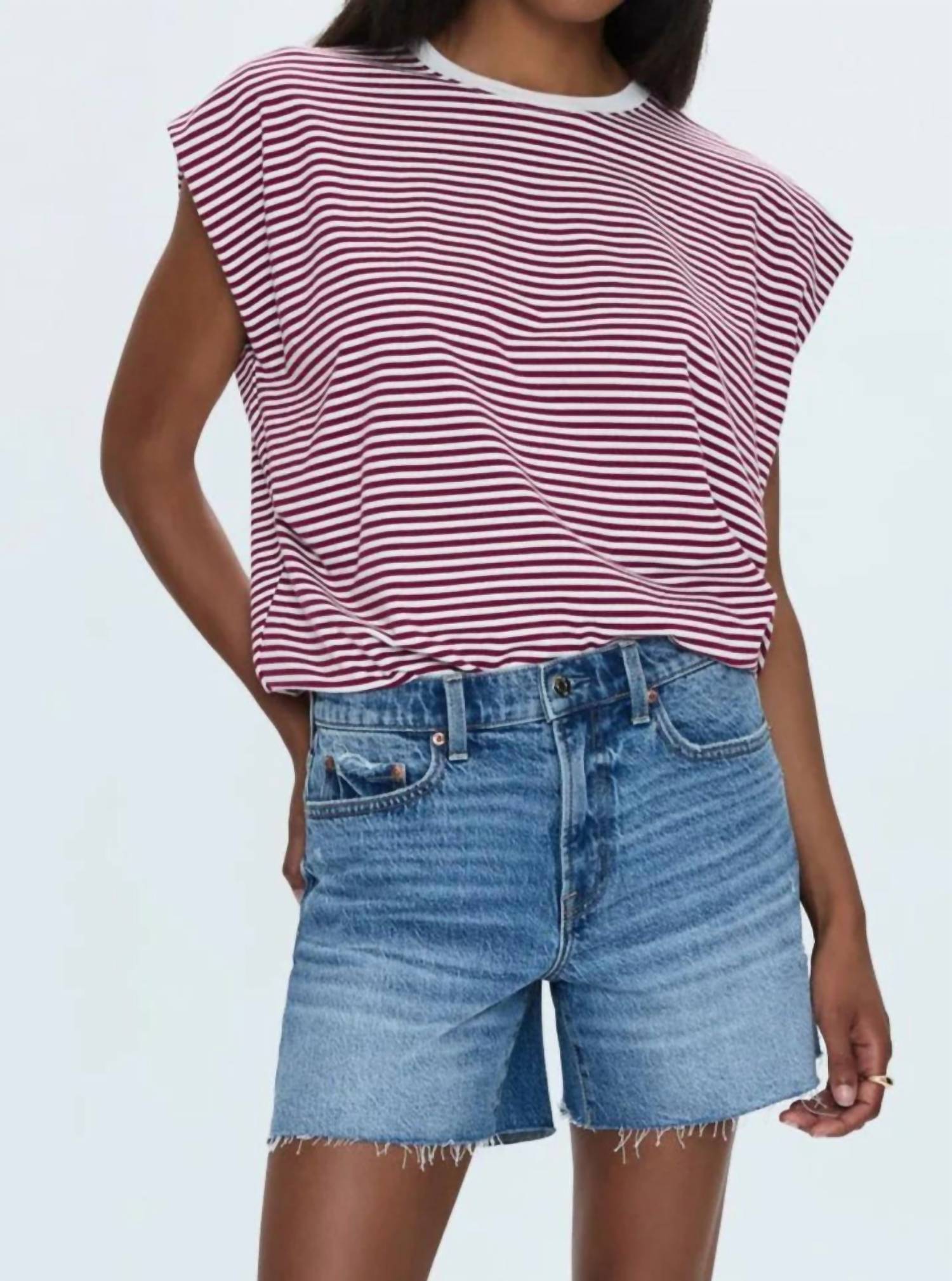 Pistola - Kennedy Mid Rise Denim Short