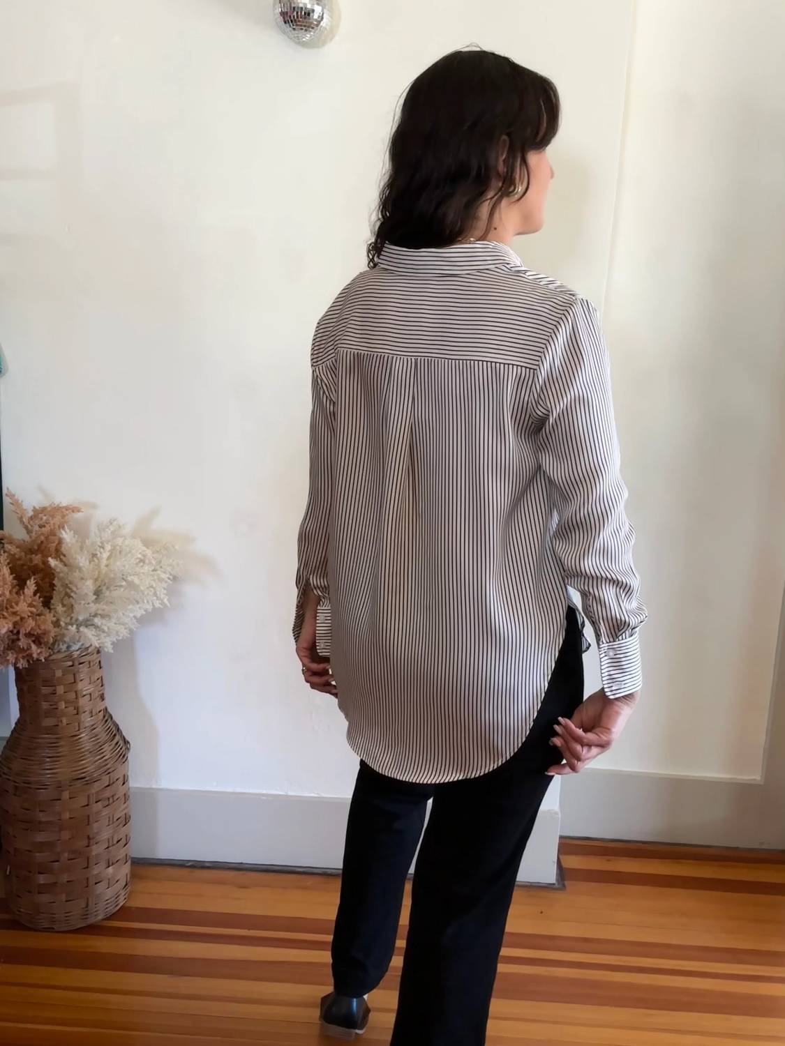 Blu Pepper - Black Pinstripe Button Down Shirt