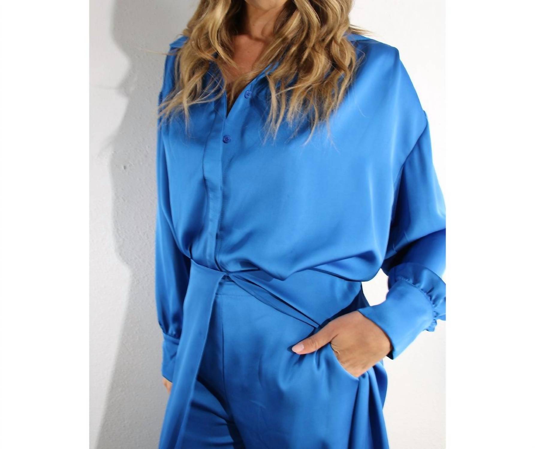 Mulla - Satin Long Sleeve Top
