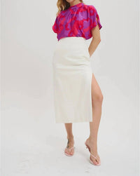LeLe de Baltzac The Sistina Top in mauve - women's blouse - view 8