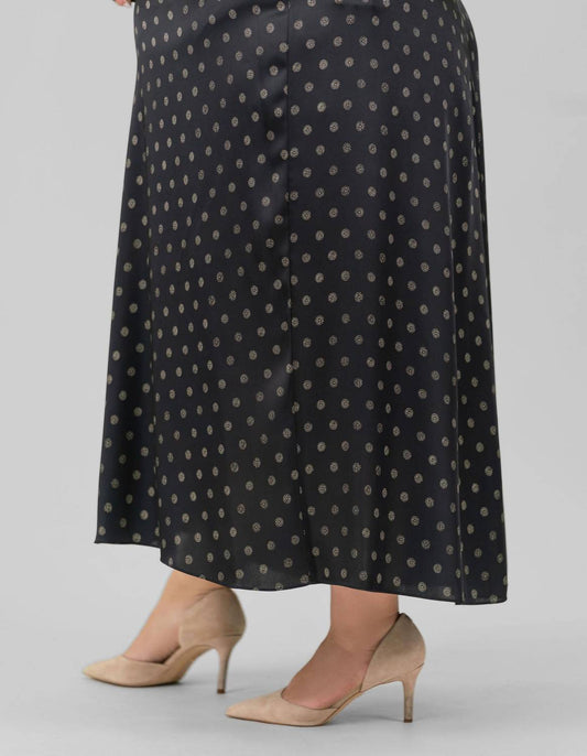 Vince - Sun Dot Draped Slip Skirt