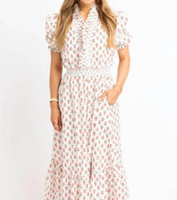 Karlie - Ruffle Smocked Maxi Dress