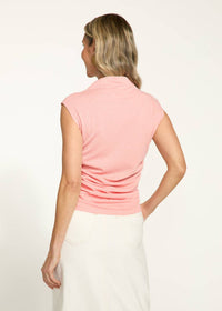 Fdj - Rushed Cap Sleeve Top