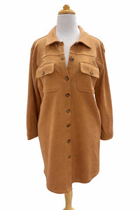 FDJ Women's Button front jacket in butter rum - women's jacket