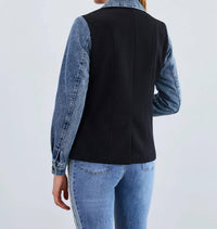 Fdj - Millicent Mixed Media Blazer