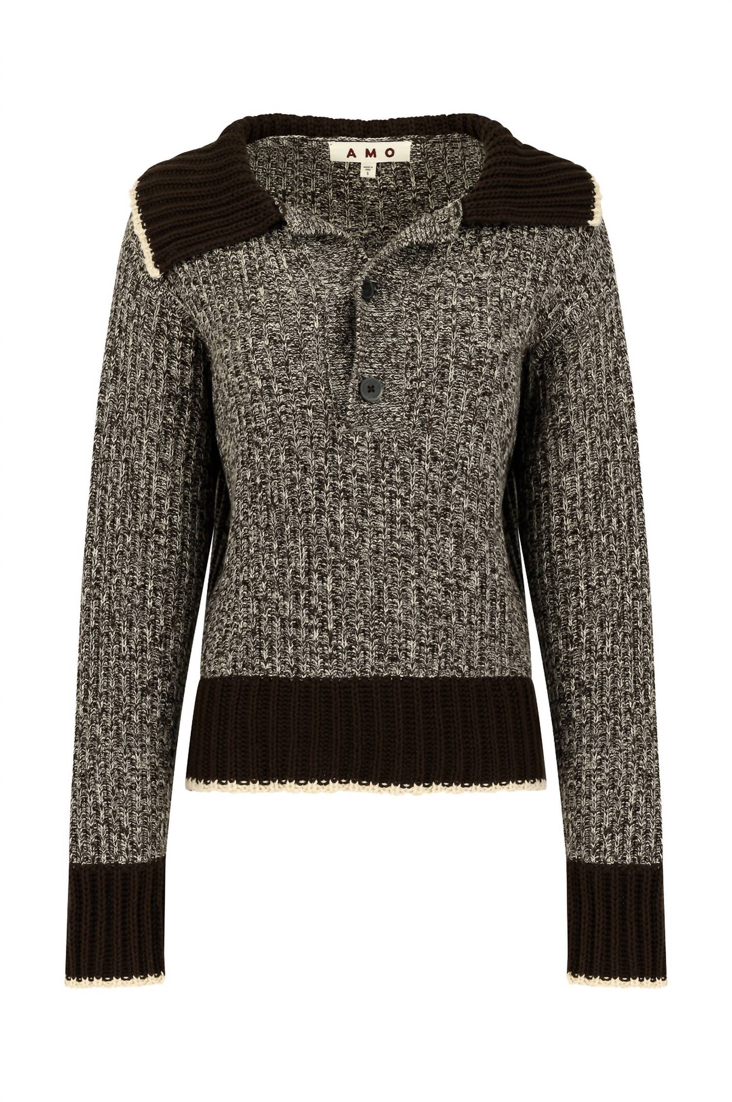 Amo - Bobbie Button-front Sweater