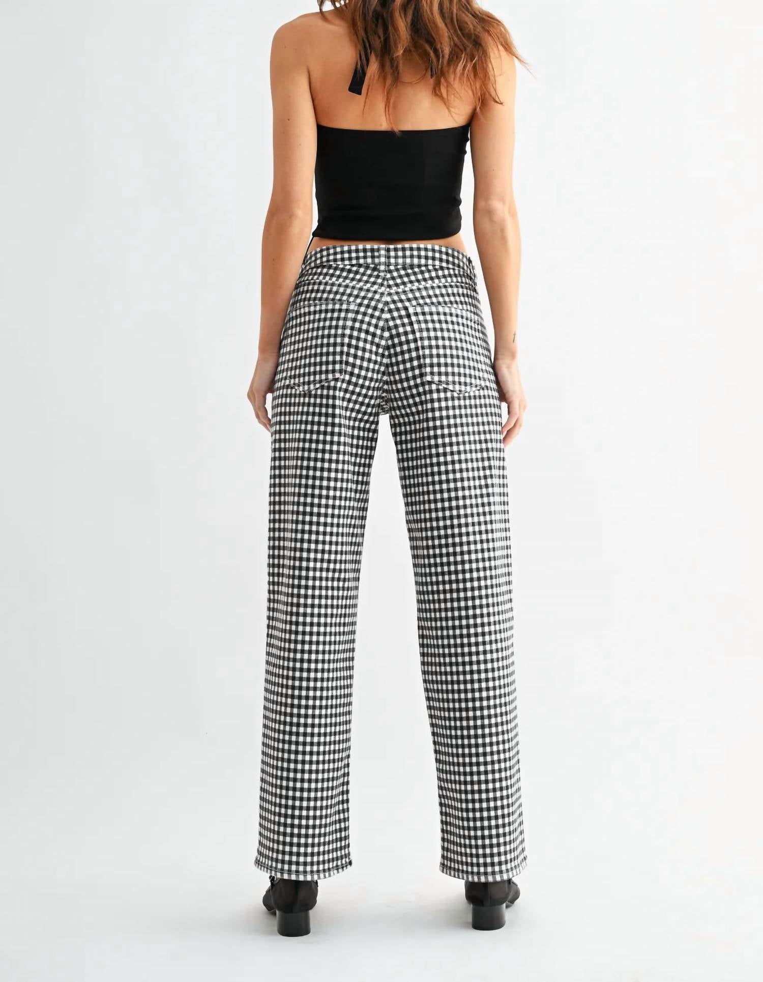 Just Black Denim - Mid Rise Straight Leg Jeans