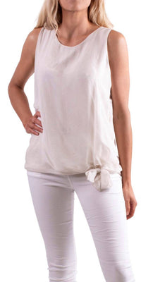 Gigi Moda - Paola Scoop Neck Silk Tank Top