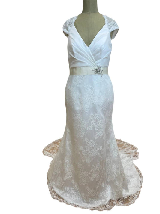 Mary'S Bridal - Women's V-Neck Bridal Dress