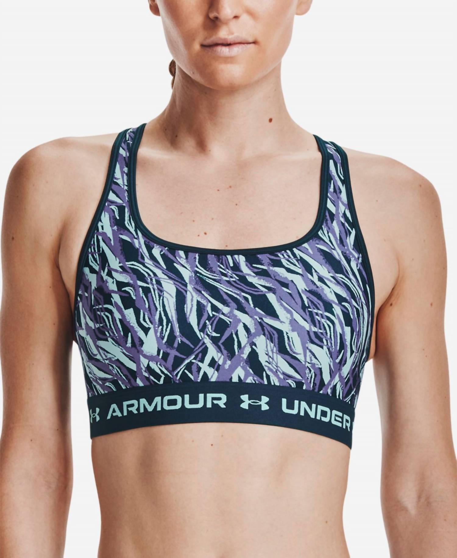 Under Armour - Activewear Print Cross Back Sports Bra