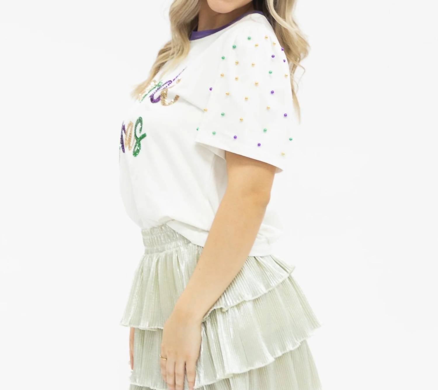 Gabriel + Simone - Sequin “mardi Gras” Princess Top